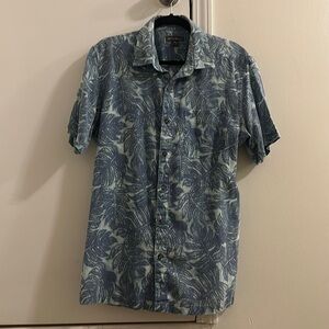 Eddie Bauer Linen Blend Button-Up T-shirt - Size Medium